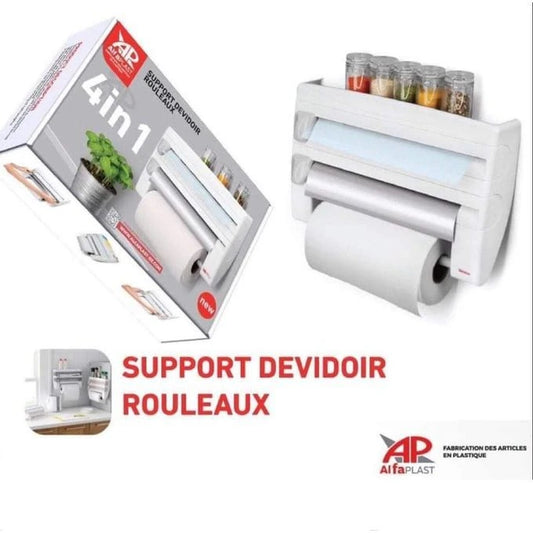 Plast Distributeur Papier De Cuisine 4En1